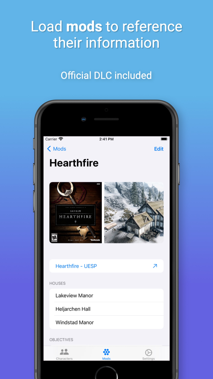 Character Tracker for Skyrim