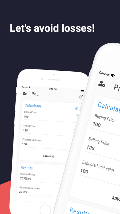 Profit and Loss Calculator Screenshot