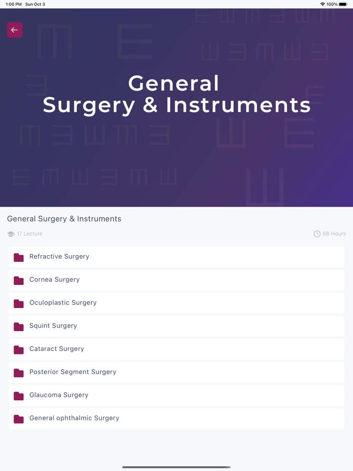 Ophthalmology Courses