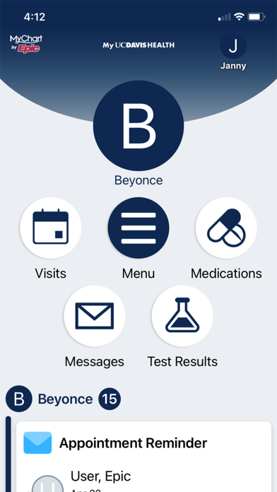 MyUCDavisHealth Screenshot