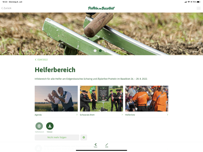 Helfer App ESAF 2022