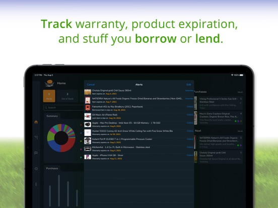 Nest Egg - Inventaris iPad app afbeelding 6