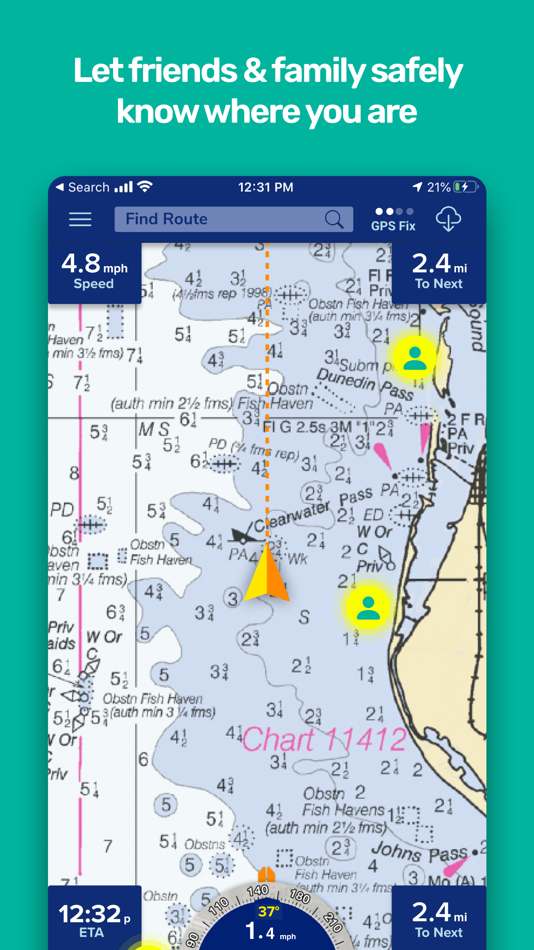 #7. PRO CHARTS - Marine Navigation (iOS) 由: MiraTrex, Inc.