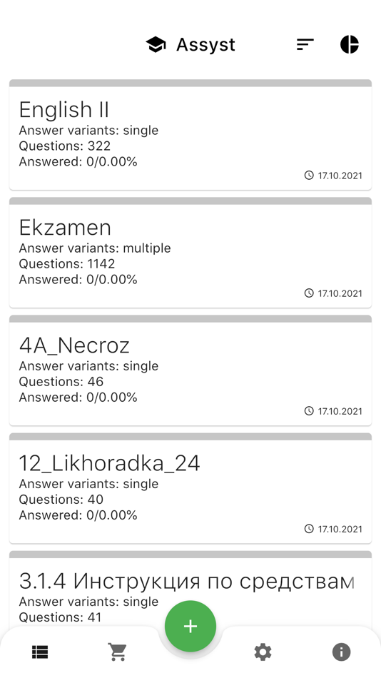 #1. Assyst – testing and exams (iOS) 由: Denis Butko