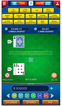 Game screenshot Blackjack King of Side Bets apk