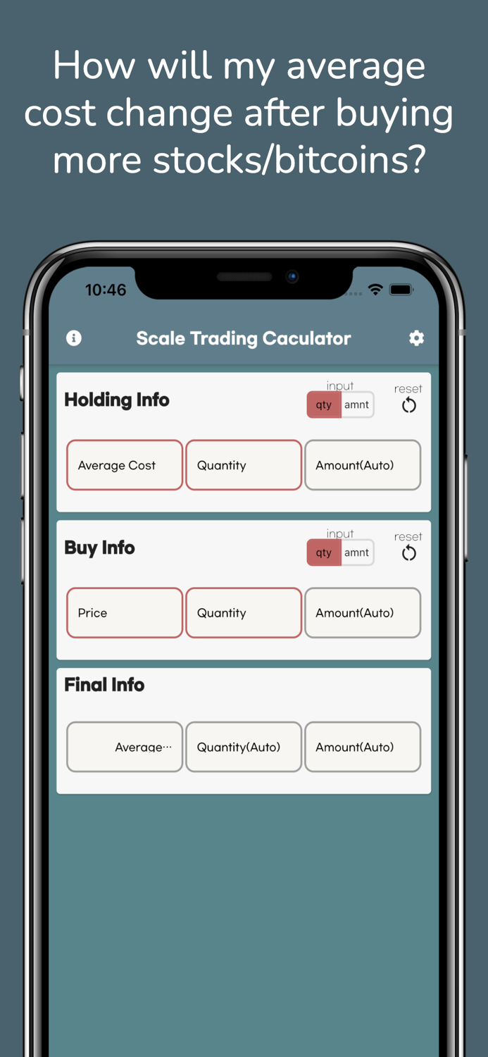 Stock Average Calculator