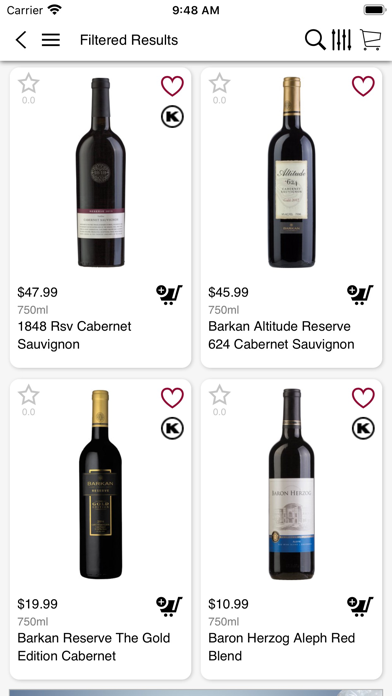 K Wine Cellar Screenshot