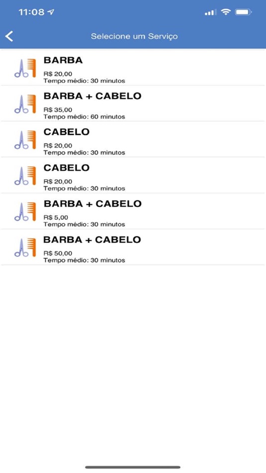 #6. Easy Barber Cliente (iOS) Podle: Afonso Foletto Neto