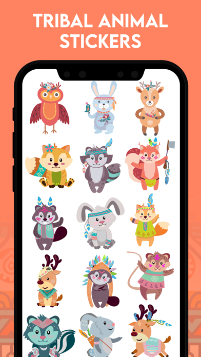 Screenshot #1 pour Tribal Animals Stickers