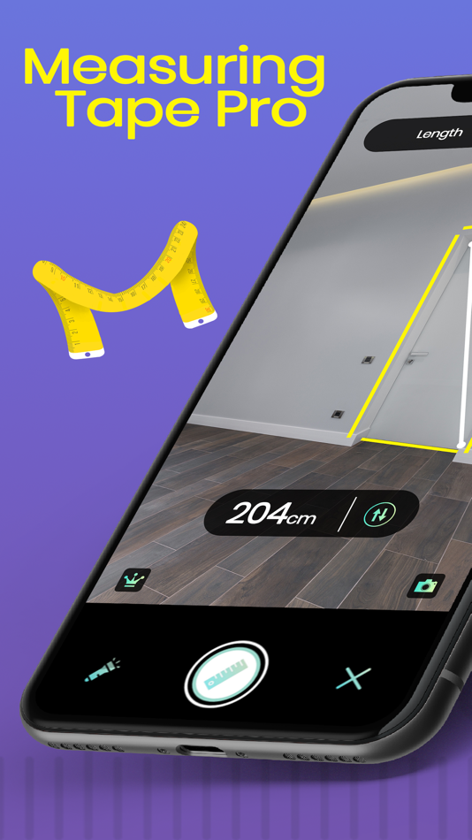 #1. Measuring Tape Ruler Pro App (iOS) 由: Junaid Mukadam