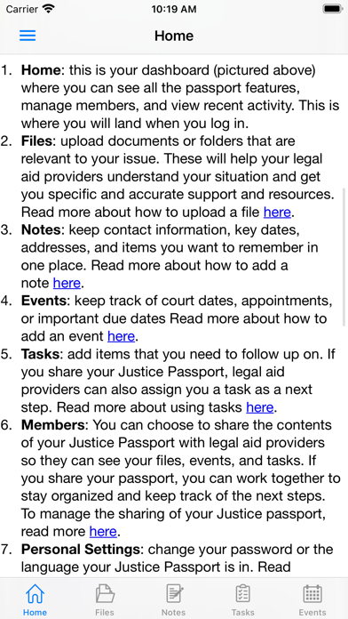 Maryland Justice Passport Screenshot