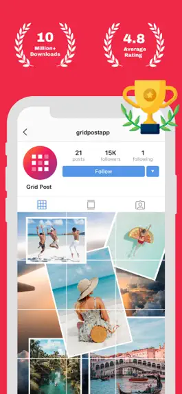 Game screenshot Grid Post - Grids Photo Crop mod apk