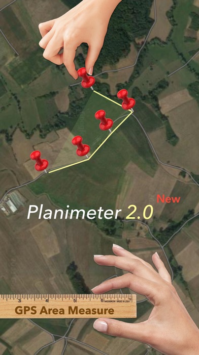 Screenshot #1 pour Planimeter 2 GPS area measure