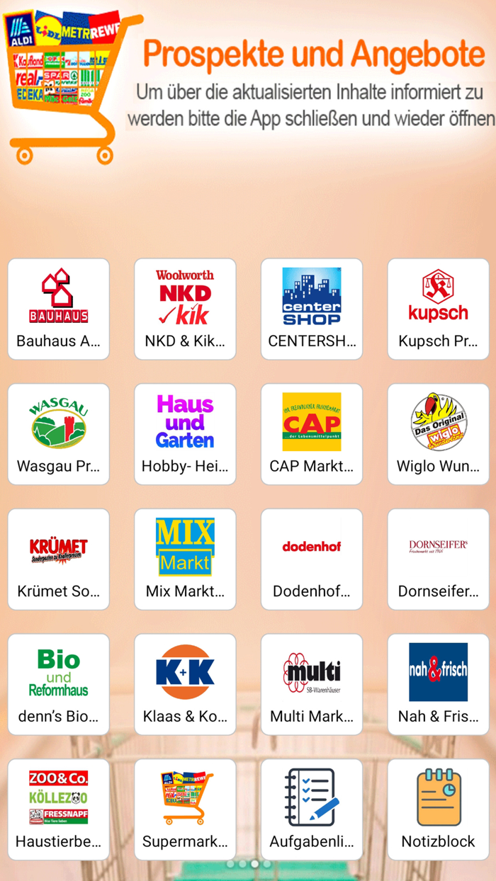 Prospekte und Angebote