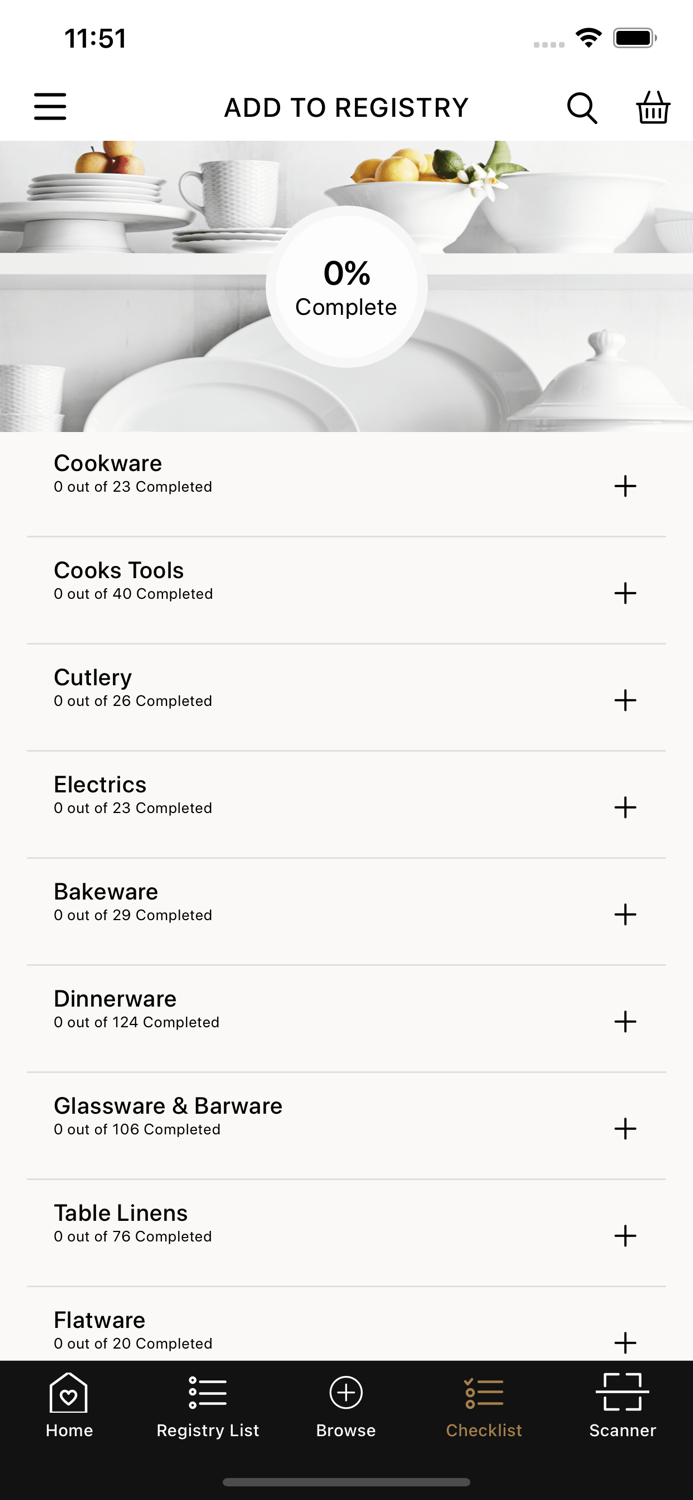 Williams Sonoma Registry