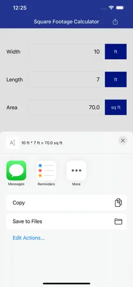 Game screenshot Square Footage Calculator apk