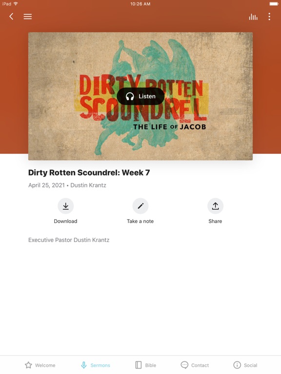 City Church of Evansville iPad screenshot 3 - Education app