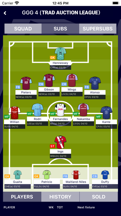 Fantasy League Screenshot