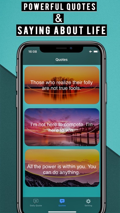 Daily Quotes - Phrases Status Screenshot