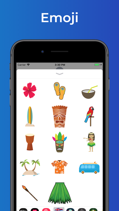 Hawaii stickers - USA emoji Screenshot