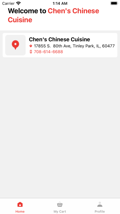Chen's Chinese Cuisine Screenshot