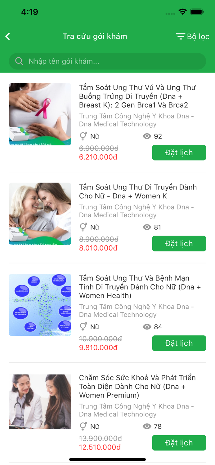 Bcare - Đặt lịch khám