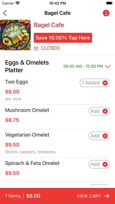 Bagel Café Screenshot