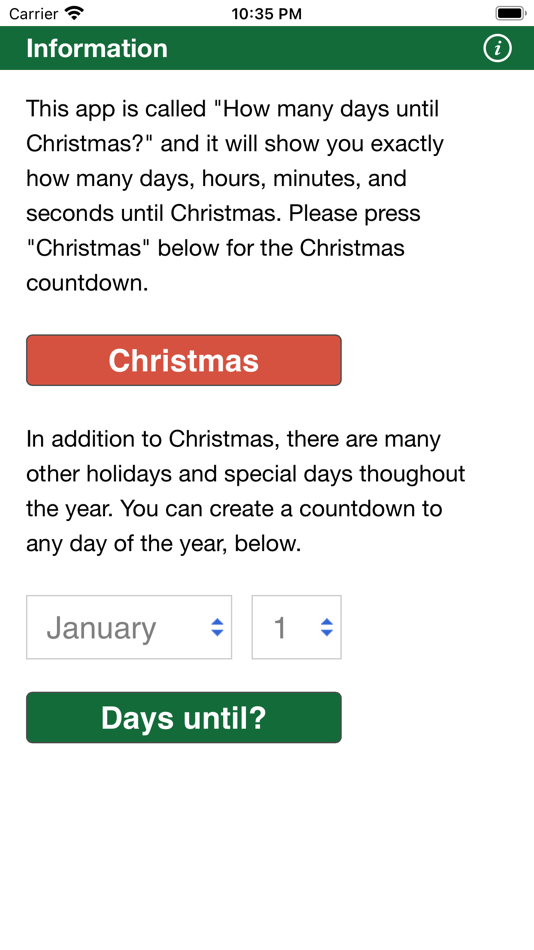 #3. How many days until Christmas? (iOS) Podle: H Valeur