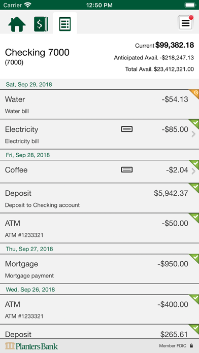 Planters Bank Business Mobile Screenshot