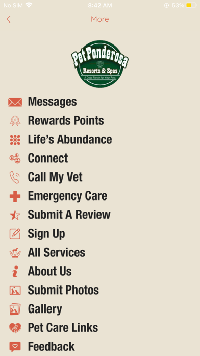 Pet Ponderosa Resorts & Spa Screenshot