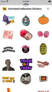 animated halloween stickers iphone screenshot 1