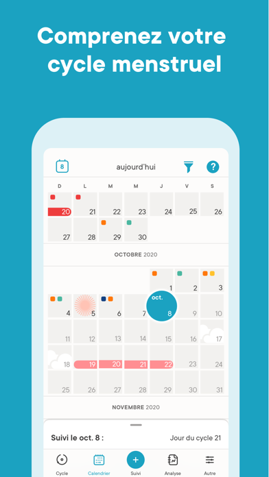 Clue - Calendrier des règles Clue - Calendrier des règles