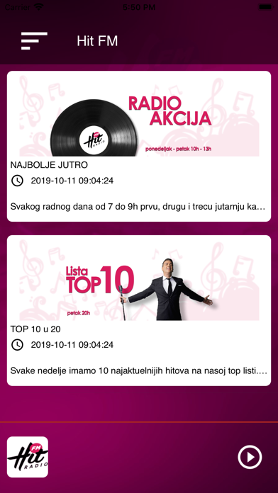 HIT FM - Radio Screenshot