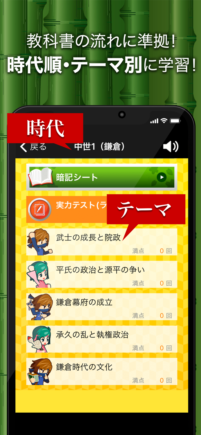 日本の歴史クイズ - 日本史 一問一答