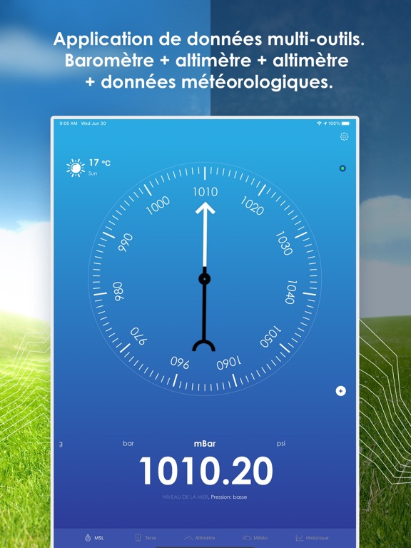 Screenshot #5 pour Mon baromètre et altimètre