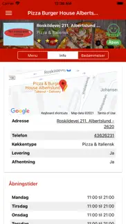 pizza burger house albertslund iphone screenshot 2