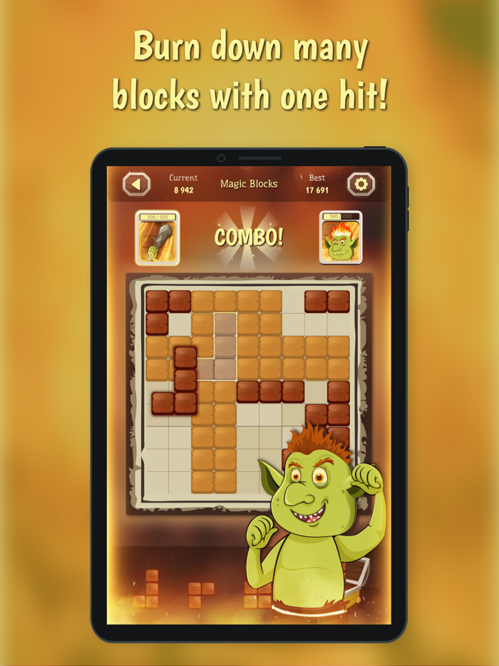 ORCade board brain block match