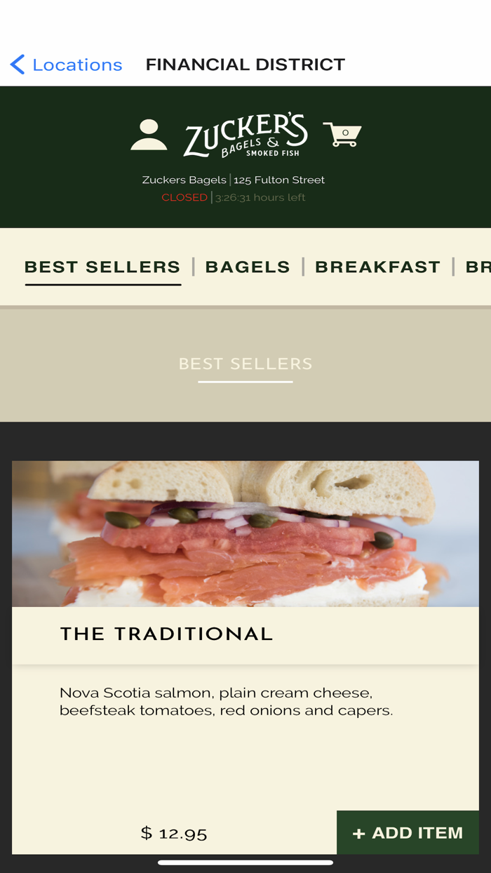 Zuckers Bagels  Smoked Fish