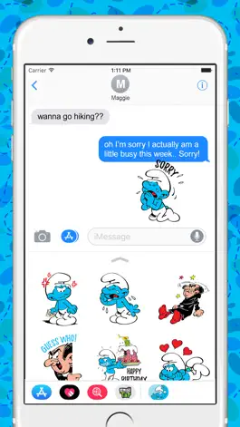 Game screenshot The Smurfs: Classic Stickers apk