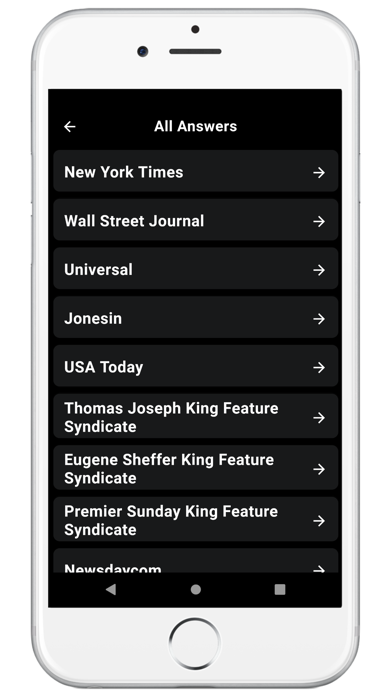 Crossword Page Screenshot