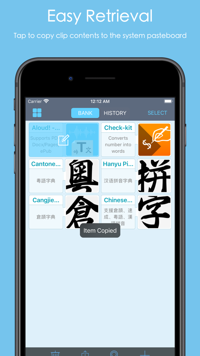 Clipboard - copy cut and paste