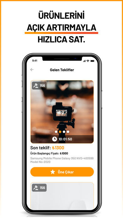 BiTeklifAt:Online Açık Artırma Screenshot