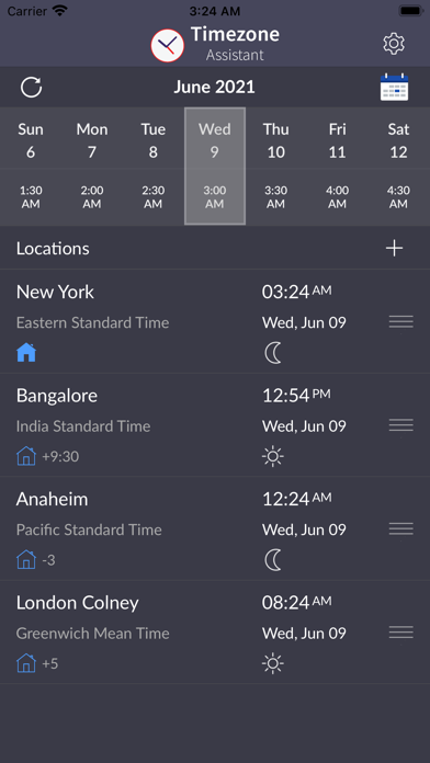 Timezone Assistant Screenshot