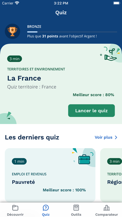 Insee Mobile Screenshot