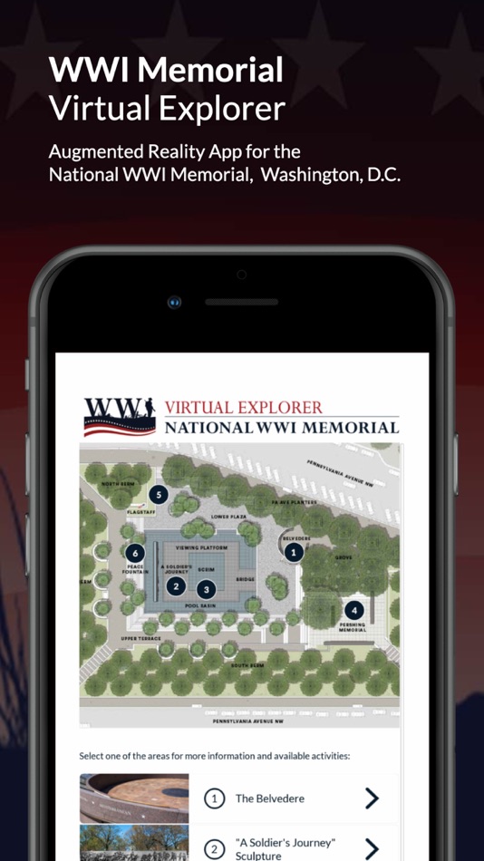 #2. WWI Memorial Virtual Explorer (iOS) Bởi: U.S. Foundation for the Commemoration of the World Wars