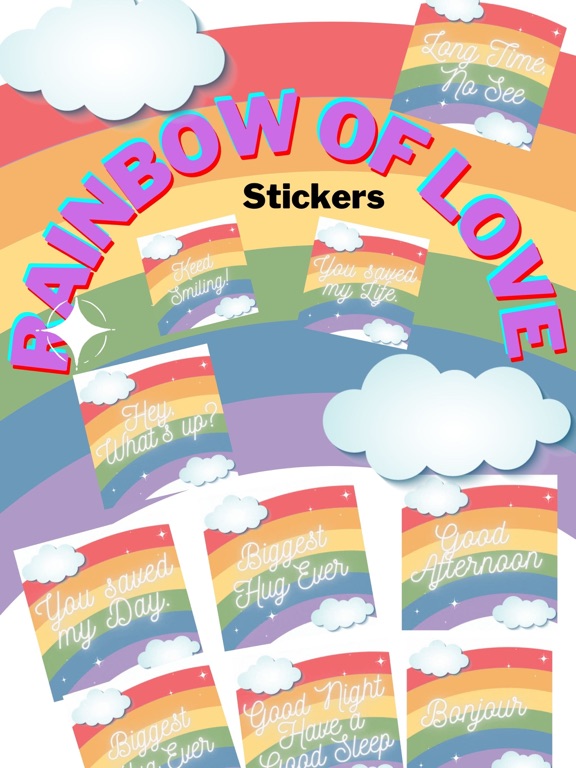 Screenshot #4 pour Rainbow of love stickers