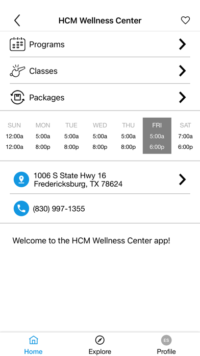 Create Healthy Wellness Center Screenshot