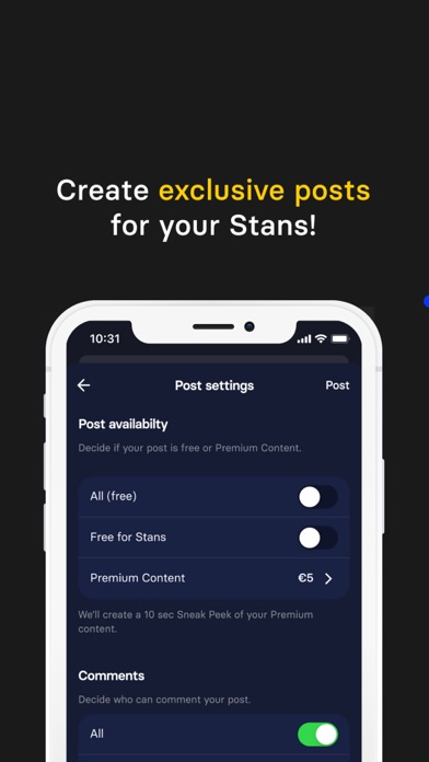 StanBase for Artists Screenshot