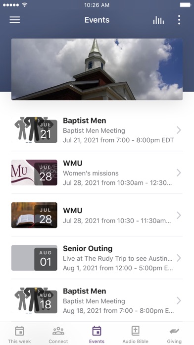 N. Clinton Ave. Baptist Church Screenshot