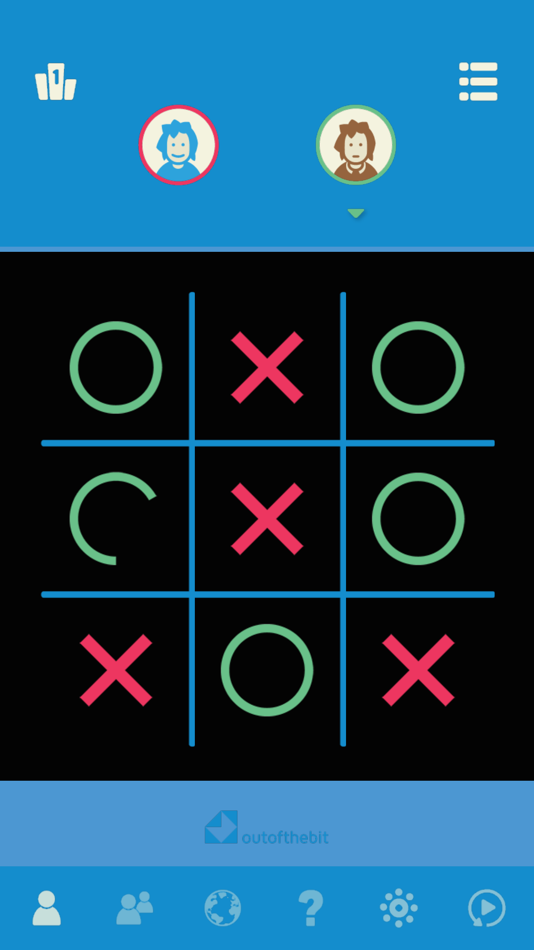 #7. Tic Tac Toe (iOS) 由: OutOfTheBit Ltd